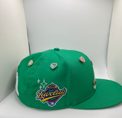 ATL Love Green Fitted Charm Hat