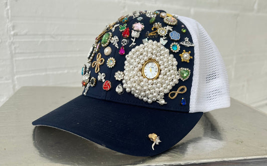 Navy Junk Charm Trucker Hat