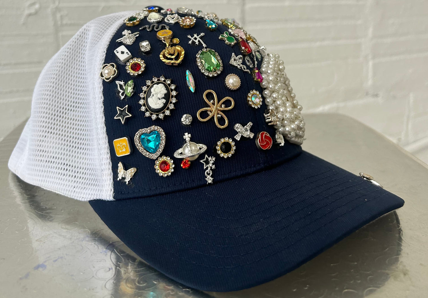 Navy Junk Charm Trucker Hat