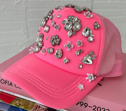 Pink Trucker Charm Hat