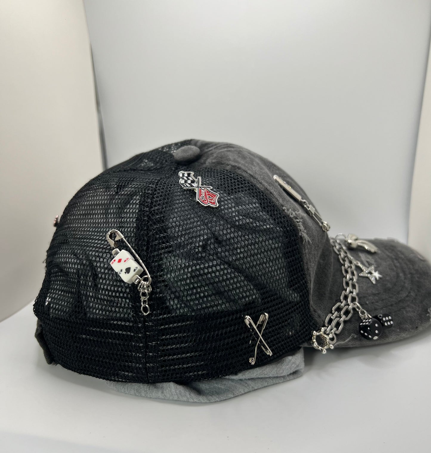 Punk Luxe Black Trucker Hat